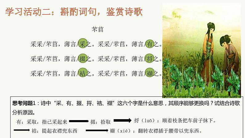 2022-2023学年高中语文统编版必修上册6.《芣苢》《插秧歌》课件28张08