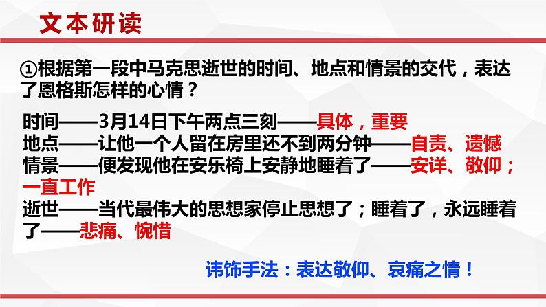 2021-2022学年统编版高中语文必修下册10-2《在马克思墓前的》课件16张第8页