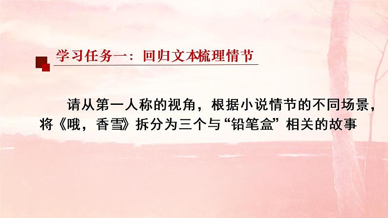 2022-2023学年统编版高中语文必修上册3.2《哦，香雪》课件19张第2页