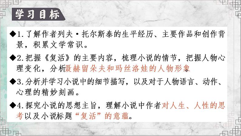 2022-2023学年统编版高中语文选择性必修上册9《复活（节选）》课件43张第3页