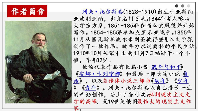 2022-2023学年统编版高中语文选择性必修上册9《复活（节选）》课件43张第5页