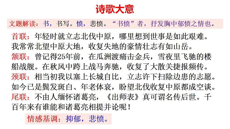 2022-2023学年统编版高中语文选择性必修中册《书愤》课件24张第8页