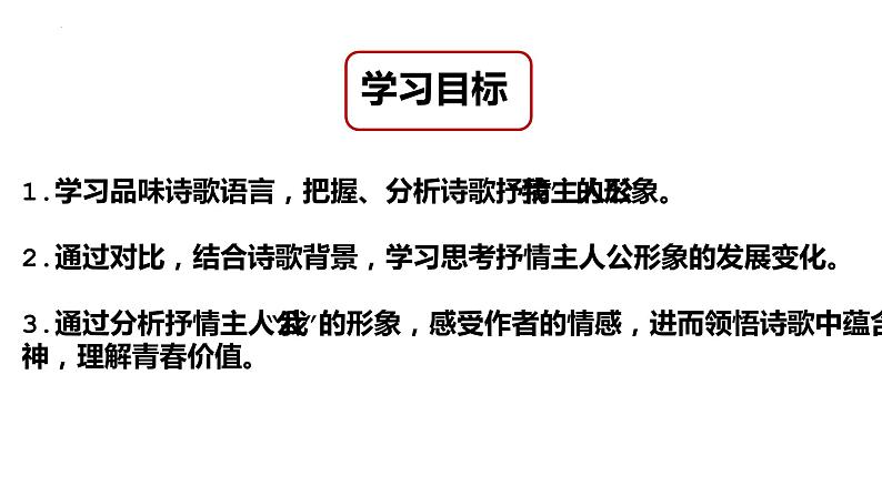 2022-2023学年统编版高中语文必修上册2《立在地球边上放号》《峨日朵雪峰之侧》课件50张第4页