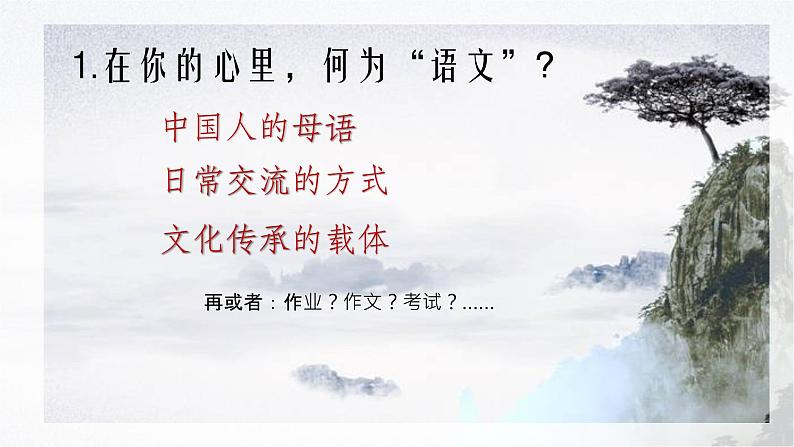 2022-2023学年统编版高中语文必修上册高中语文开学第一课 课件31张05