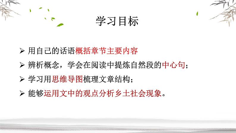 2022—2023学年统编版高中语文必修上册第8篇  礼治秩序  课件21张第2页