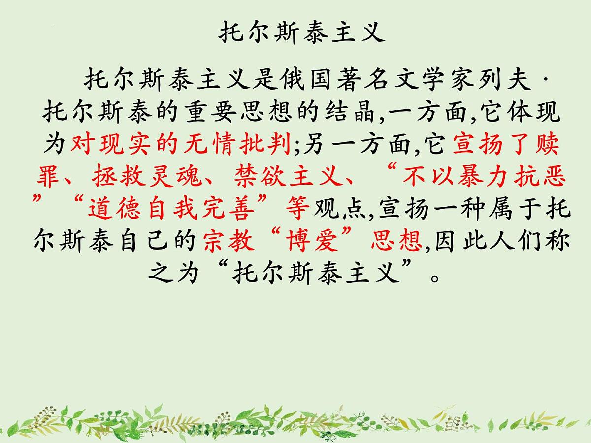 2022-2023学年统编版高中语文选择性必修上册9《 复活（节选）》课件38张第4页