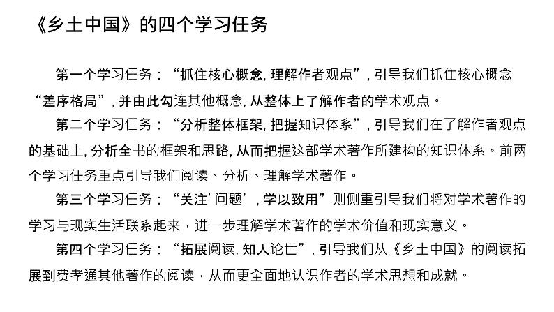 2022-2023学年高中语文统编版必修上册《乡土中国》整本书阅读指导课件96张第4页