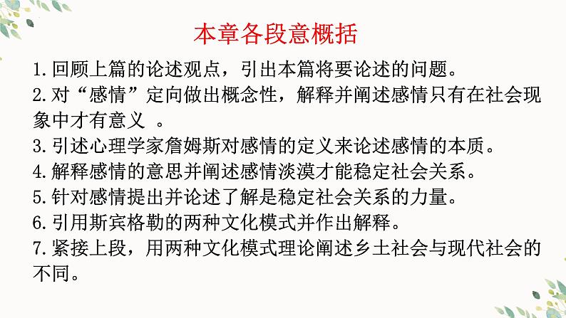 2022—2023学年统编版高中语文必修上册《乡土中国》第七章 男女有别  课件第5页