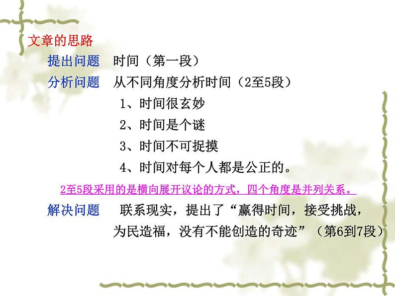 2023届高考语文一轮复习：《解读时间，学习横向展开议论》 课件（36张PPT）第3页