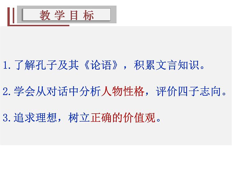 2021-2022学年统编版高中语文必修下册1.1《子路、曾皙、冉有、公西华侍坐》课件第4页