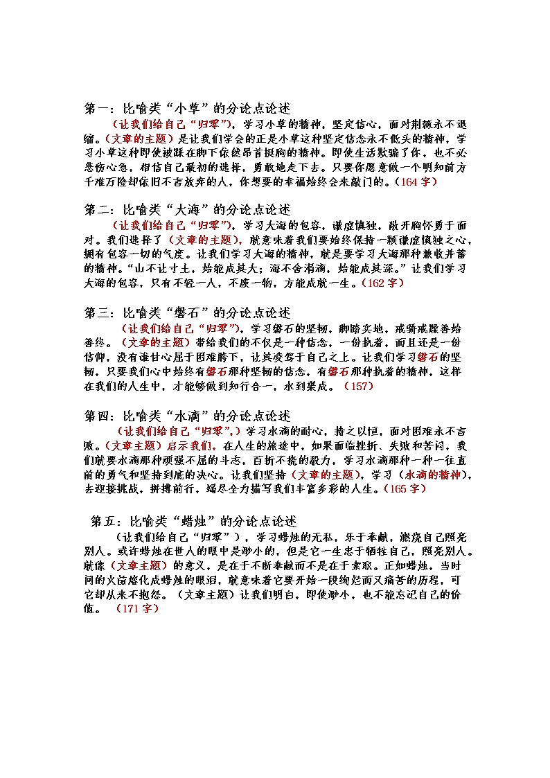 高考 议论文写作——模板篇第2页