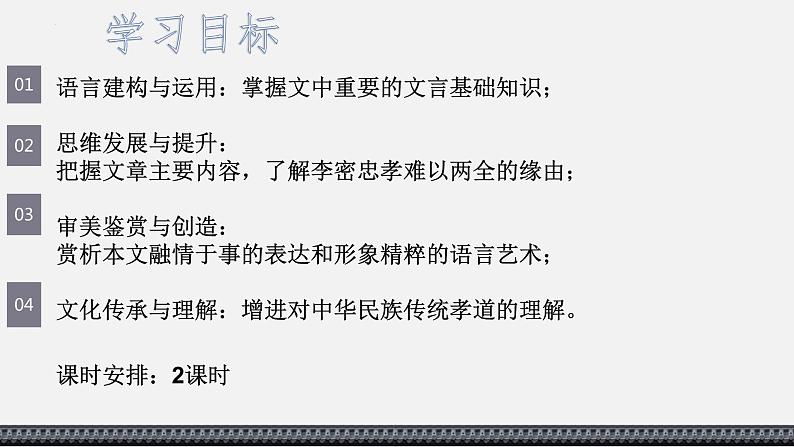 2021—2022学年统编版高中语文选择性必修下册9.1《陈情表》课件第1页