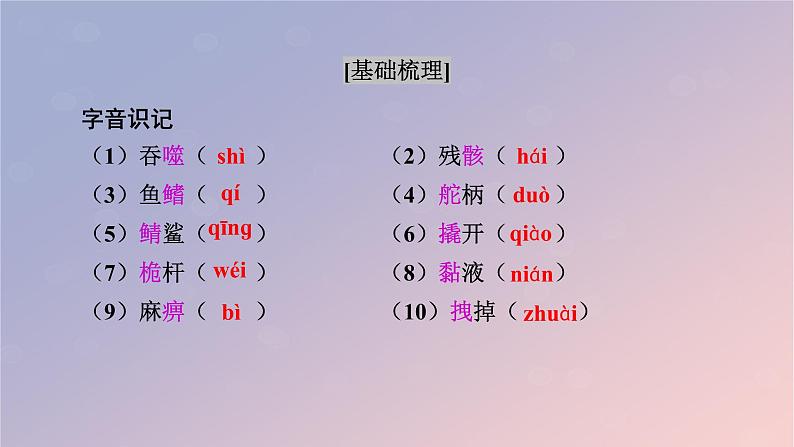 2022秋新教材高中语文第三单元10老人与海节选课件部编版选择性必修上册第8页