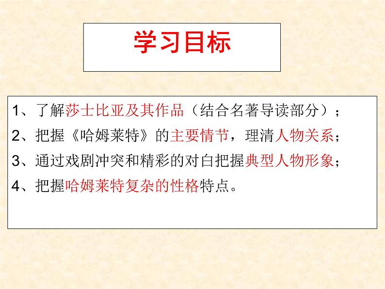 2021-2022学年统编版高中语文必修下册6《哈姆莱特（节选）》课件第3页