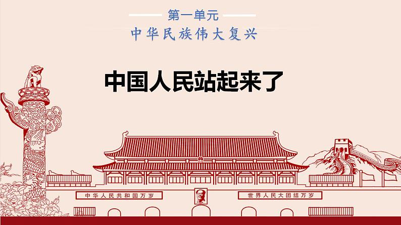 2022-2023学年统编版高中语文选择性必修上册1.《中国人民站起来了》课件01