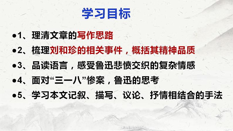 2022-2023学年统编版高中语文选择性必修中册6.1《记念刘和珍君》课件第7页