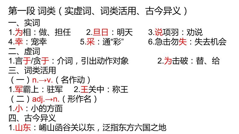 2021-2022学年统编版高中语文必修下册3《鸿门宴》课件第4页