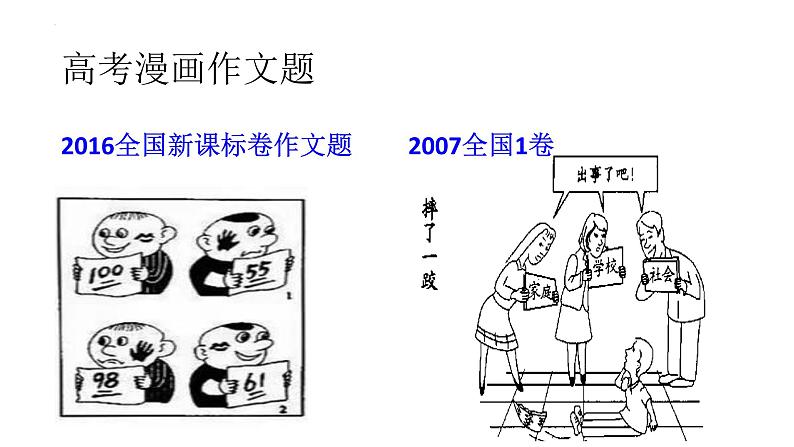 2023高考语文复习漫画作文讲评课件第3页