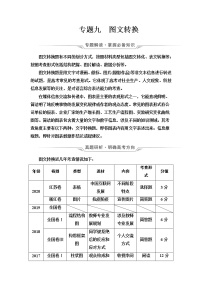 人教版高考语文二轮总复习第4部分专题9图文转换课时学案