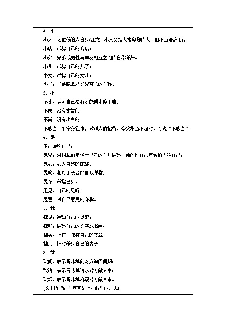 人教版高考语文二轮总复习第4部分专题7语言得体课时学案第2页