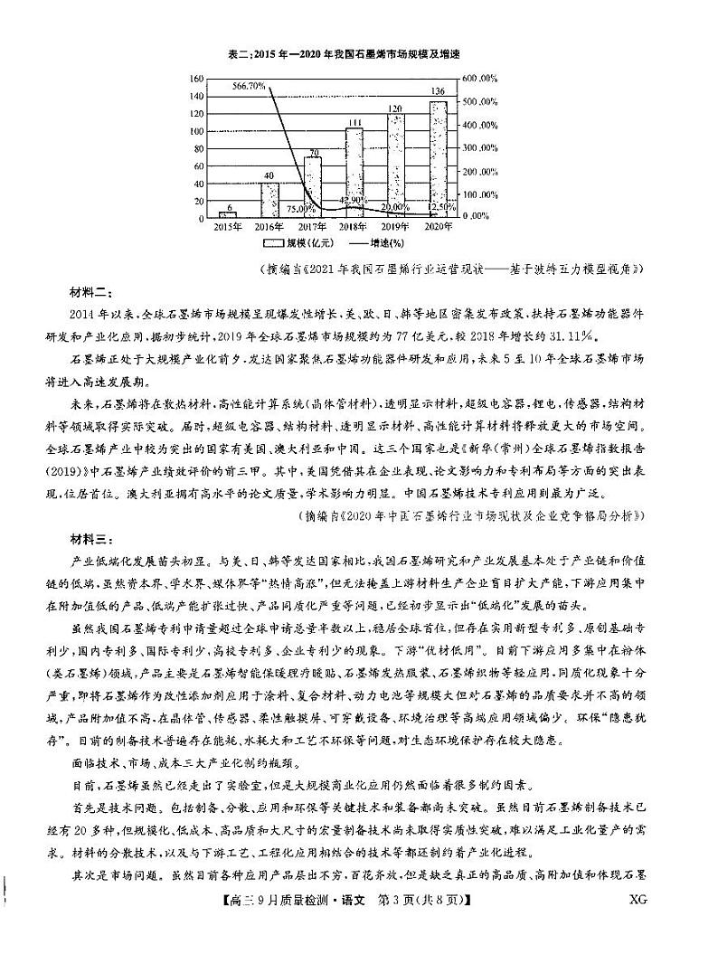 2023届河北省九师联盟高三上学期10月联考试题（新高考） 语文 PDF版03