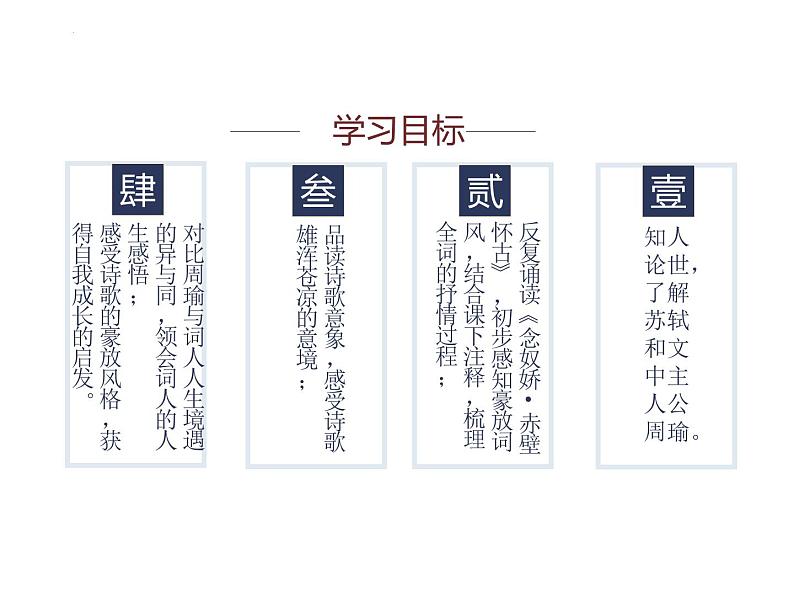 2022-2023学年统编版高中语文必修上册9-1《念奴娇.赤壁怀古》课件第3页