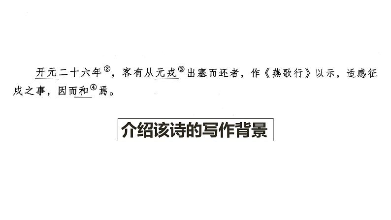 2022-2023学年统编版高中语文选择性必修中册古诗词诵读《燕歌行并序》课件第4页