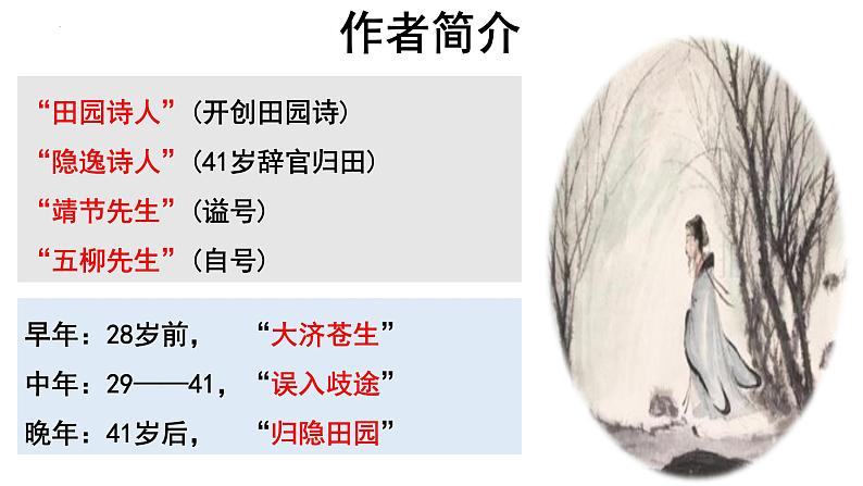 2022-2023学年统编版高中语文必修上册7-2《归园田居（其一）》课件06