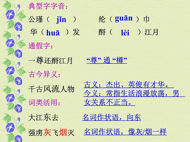 2022-2023学年高中语文统编版必修上册9.1《念奴娇 赤壁怀古》课件第6页