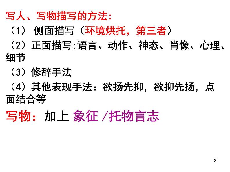 2023届高考专题复习：古代诗歌题型方法总结  课件第2页