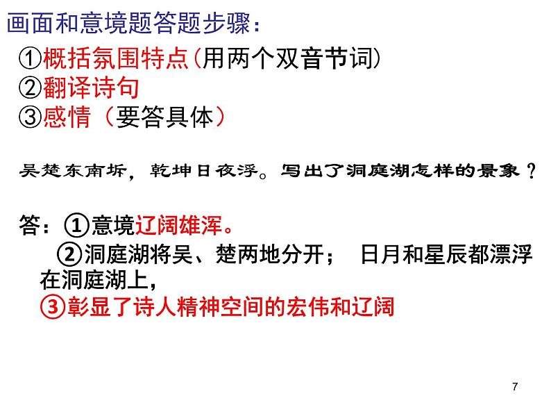 2023届高考专题复习：古代诗歌题型方法总结  课件第7页