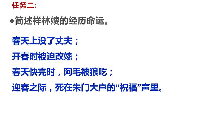 2021-2022学年统编版高中语文必修下册12. 《祝福》课件第6页