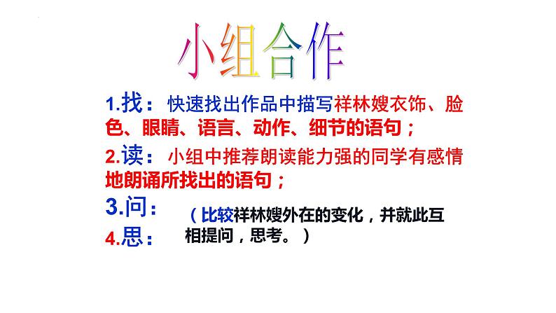 2021-2022学年统编版高中语文必修下册12. 《祝福》课件第7页