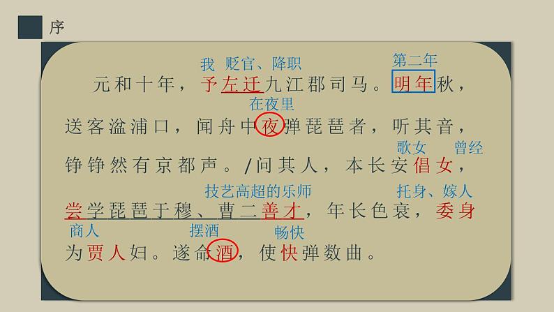 2022-2023学年统编版高中语文必修上册8.3《琵琶行（并序）》课件06