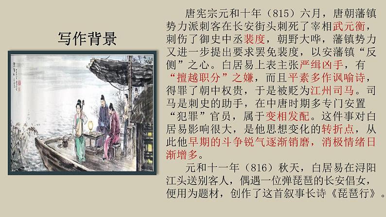 2022-2023学年统编版高中语文必修上册8.3《琵琶行（并序）》课件08