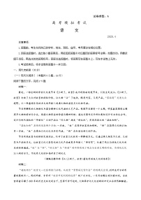 2020潍坊高三下学期高考模拟考试（一模）语文试题含答案