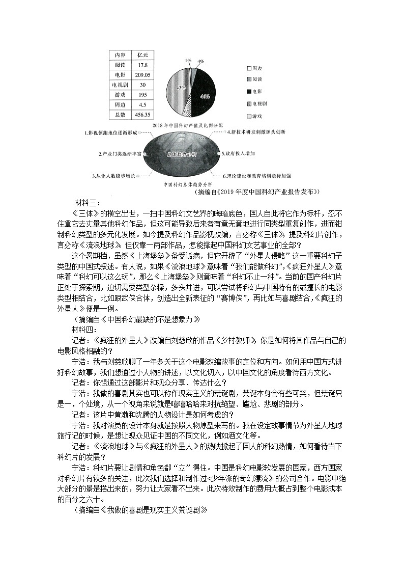 2021南阳高一上学期期中适应性摸底考试语文试题含答案03