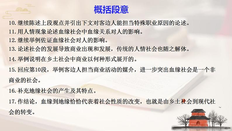 2022-2023学年统编版高中语文必修上册《乡土中国》整本书阅读 第12篇：血缘和地缘  课件06