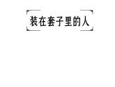 統(tǒng)編版必修下冊《裝在套子里的人》《變形記》聯(lián)讀課件