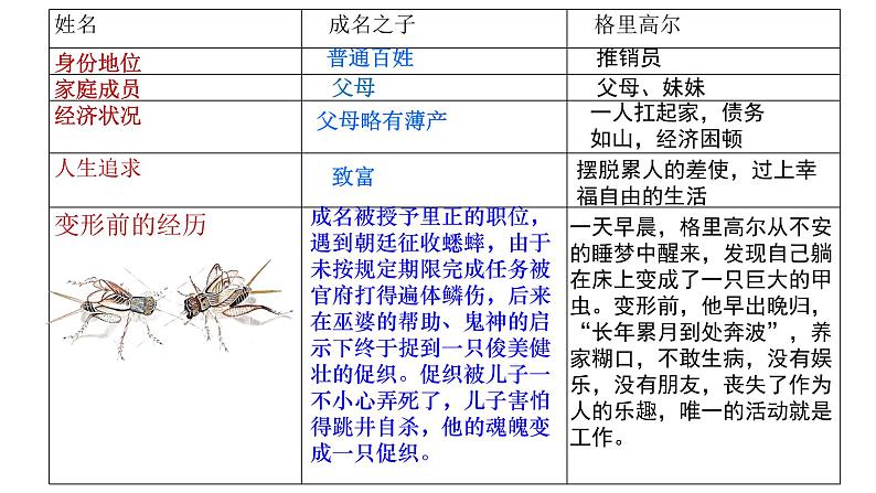 统编版必修下册14《促织》《变形记》对比阅读课件第5页