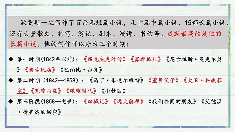 2023年部编版选择性必修上册《大卫 科波菲尔》PPT课件第7页