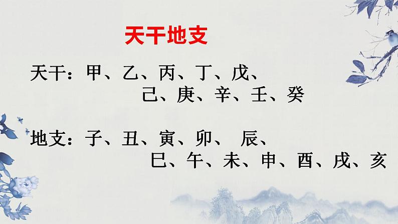 2023届人教部编版高中语文文言文复习：文学常识之文化常识之天干地支纪年课件第4页