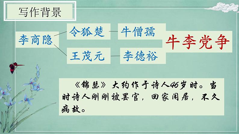 2022-2023学年统编版高中语文选择性必修中册古诗词诵读《锦瑟》课件第5页