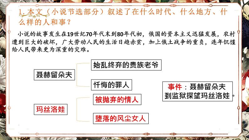 2022-2023学年统编版高中语文选择性必修上册9.《复活（节选）》课件第7页