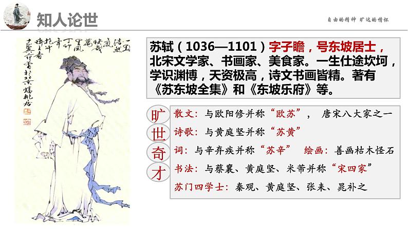 2022-2023学年统编版高中语文必修上册9.1《念奴娇 赤壁怀古》课件第5页