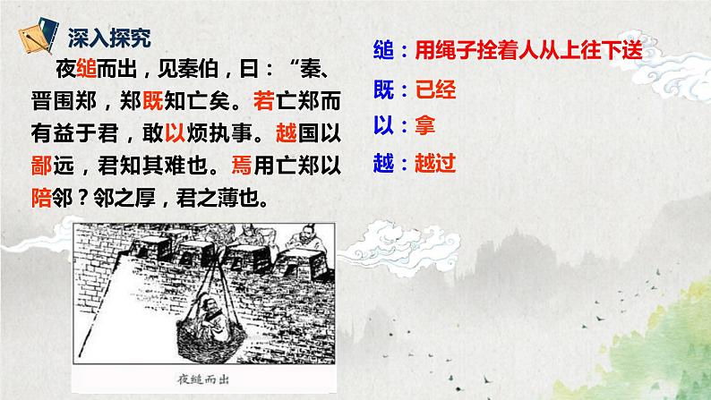 第一单元第九节《烛之武退秦师》第二课时课件+教案06