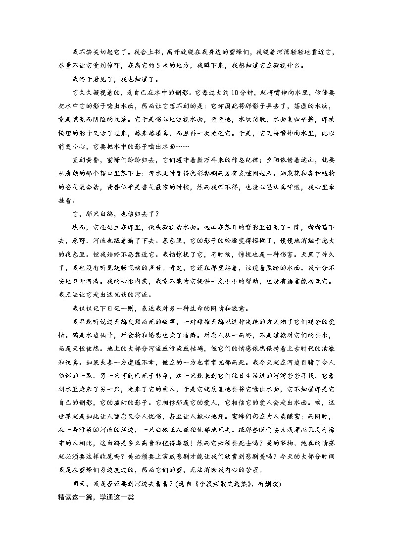 (新高考)高考语文二轮复习第8部分 散文阅读 课时65　精准分析概括形象-因形悟神，立象尽意 (含详解)第3页