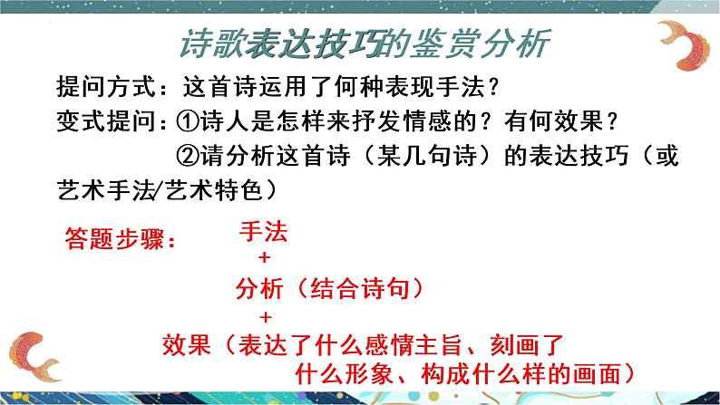 2023届高考复习-赏析古诗歌表达技巧 课件06