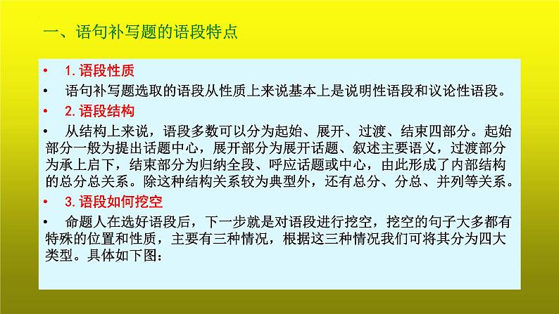 2023届高考语文复习：语言表达连贯之补写句子 课件04