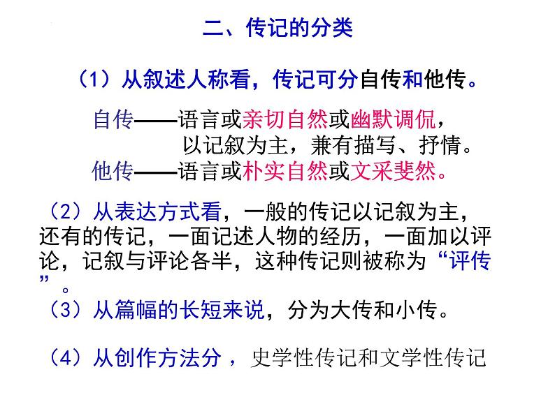 2022届高考专题复习：实用类文本阅读之传记课件第5页